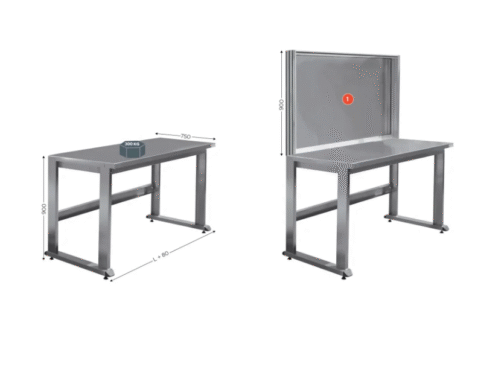 Qualipost – delovna postaja iz nerjavečega jekla