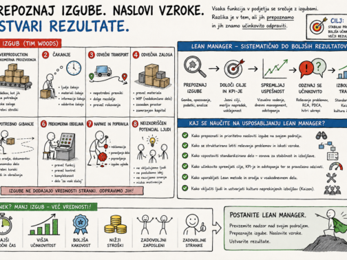 Kako prepoznati izgube in izboljšati rezultate z Lean managementom?